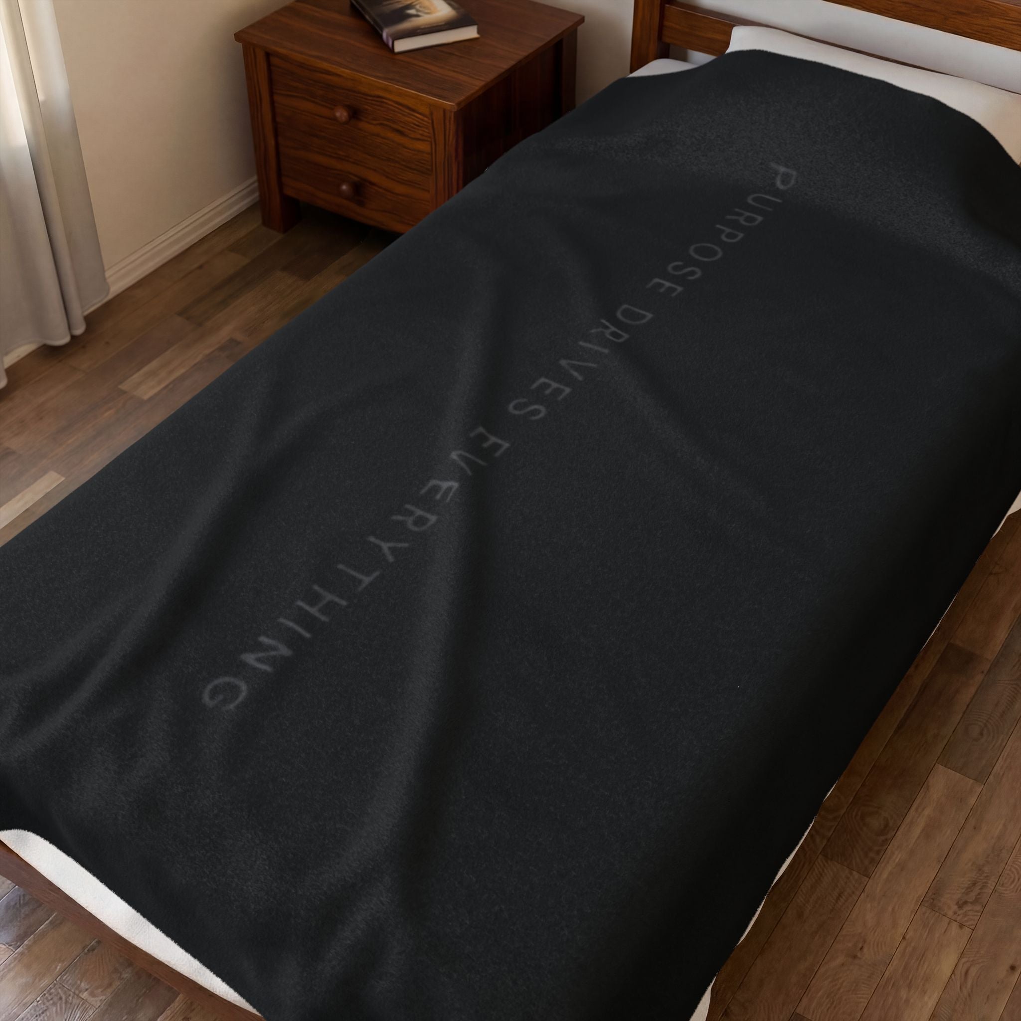 “Purpose Drives Everything” Plush Blanket | Luxury Throw Blanket